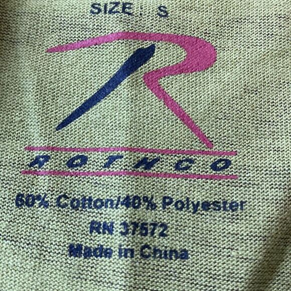 NWOT Rothco Camo t shirt Sz S crew neck green camouflage - Picture 4 of 6